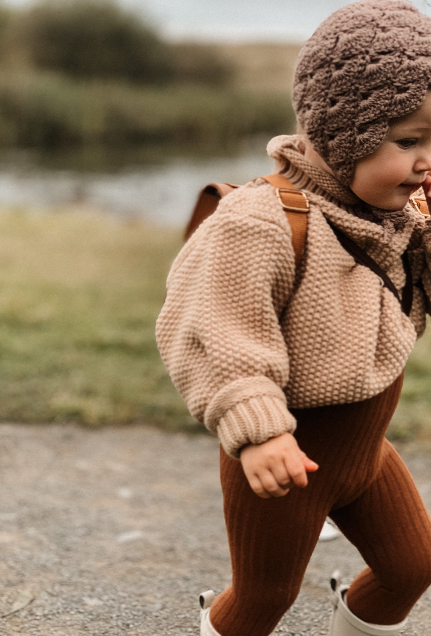 CAMEL OVERSIZED KNIT JUMPER - Vintage Blossom