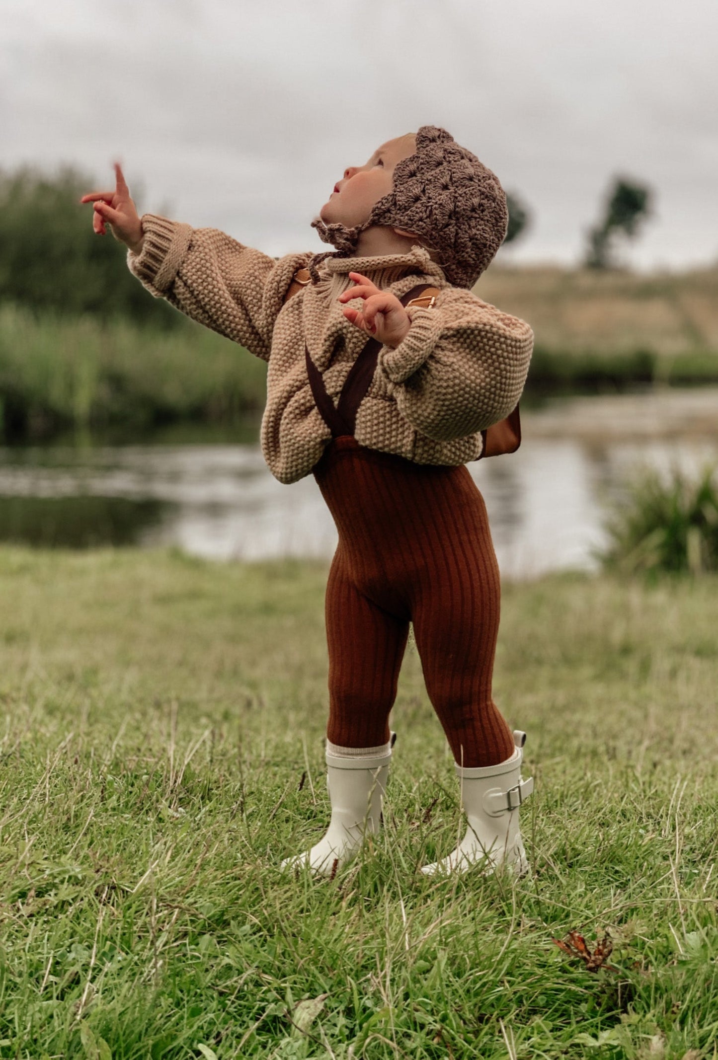RIBBED BRACED SUSPENDER LEGGINGS - Vintage Blossom