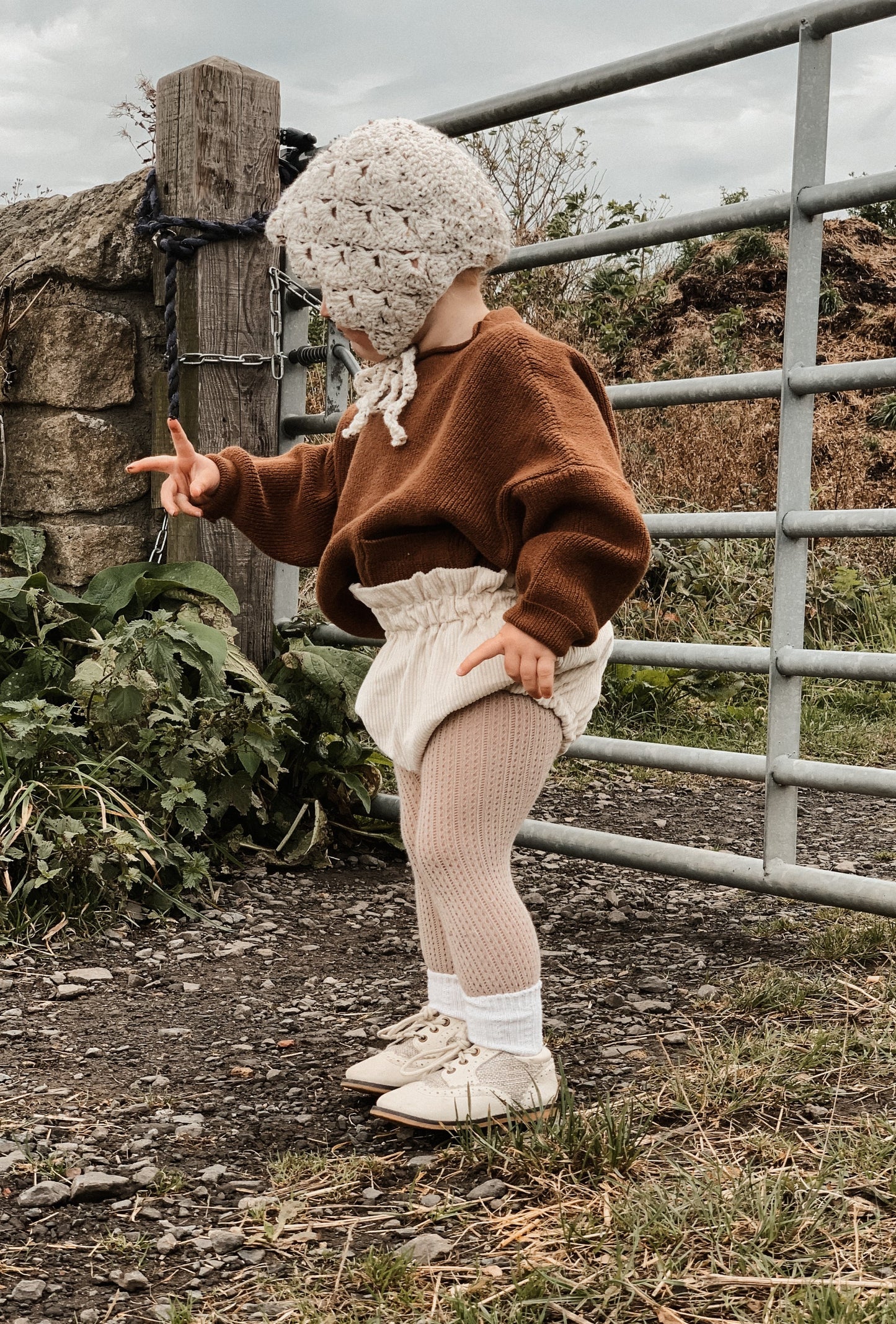 KNIT POCKET JUMPER IN RUSSET - Vintage Blossom