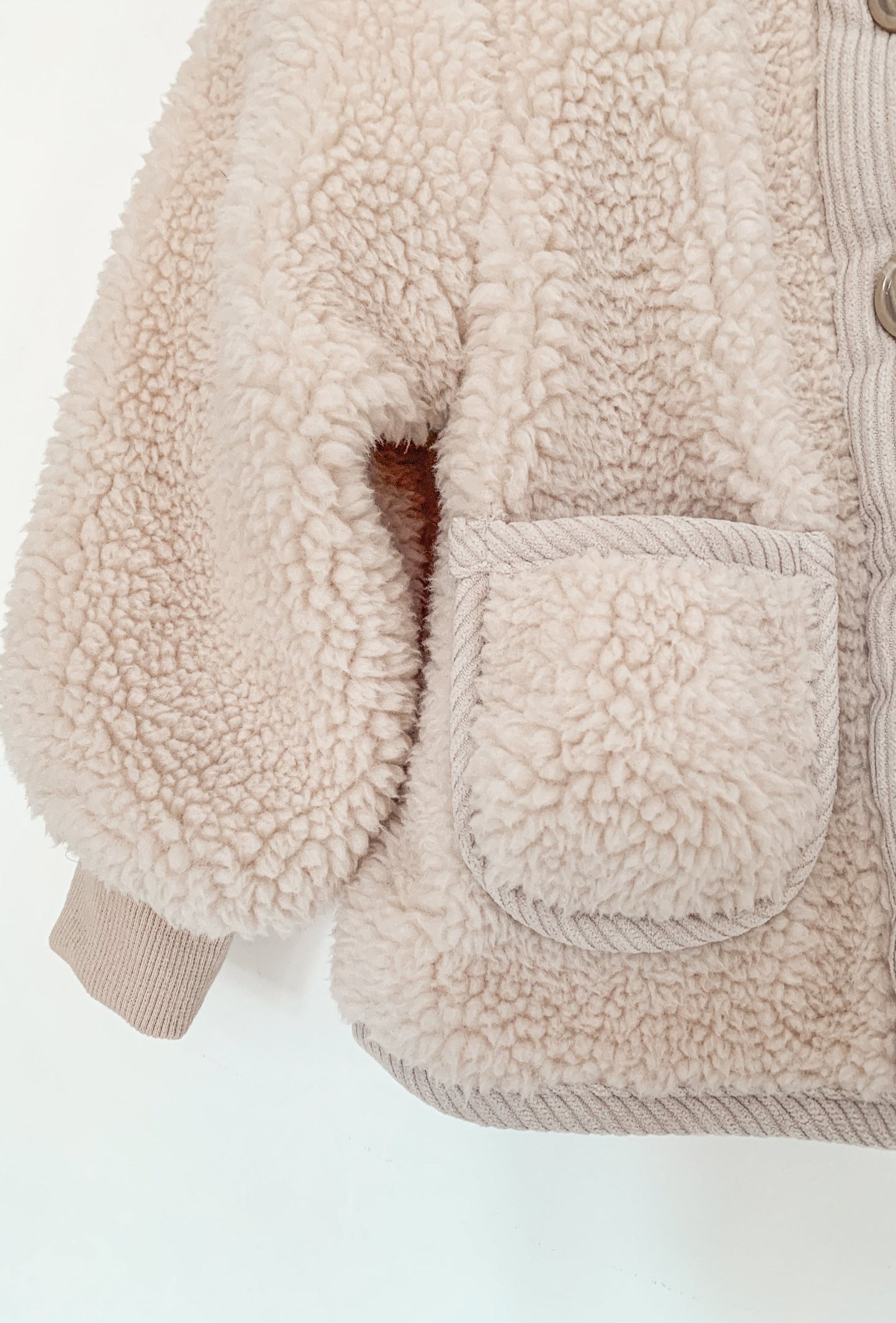 PEARL TEDDY JACKET IN CREAM - Vintage Blossom