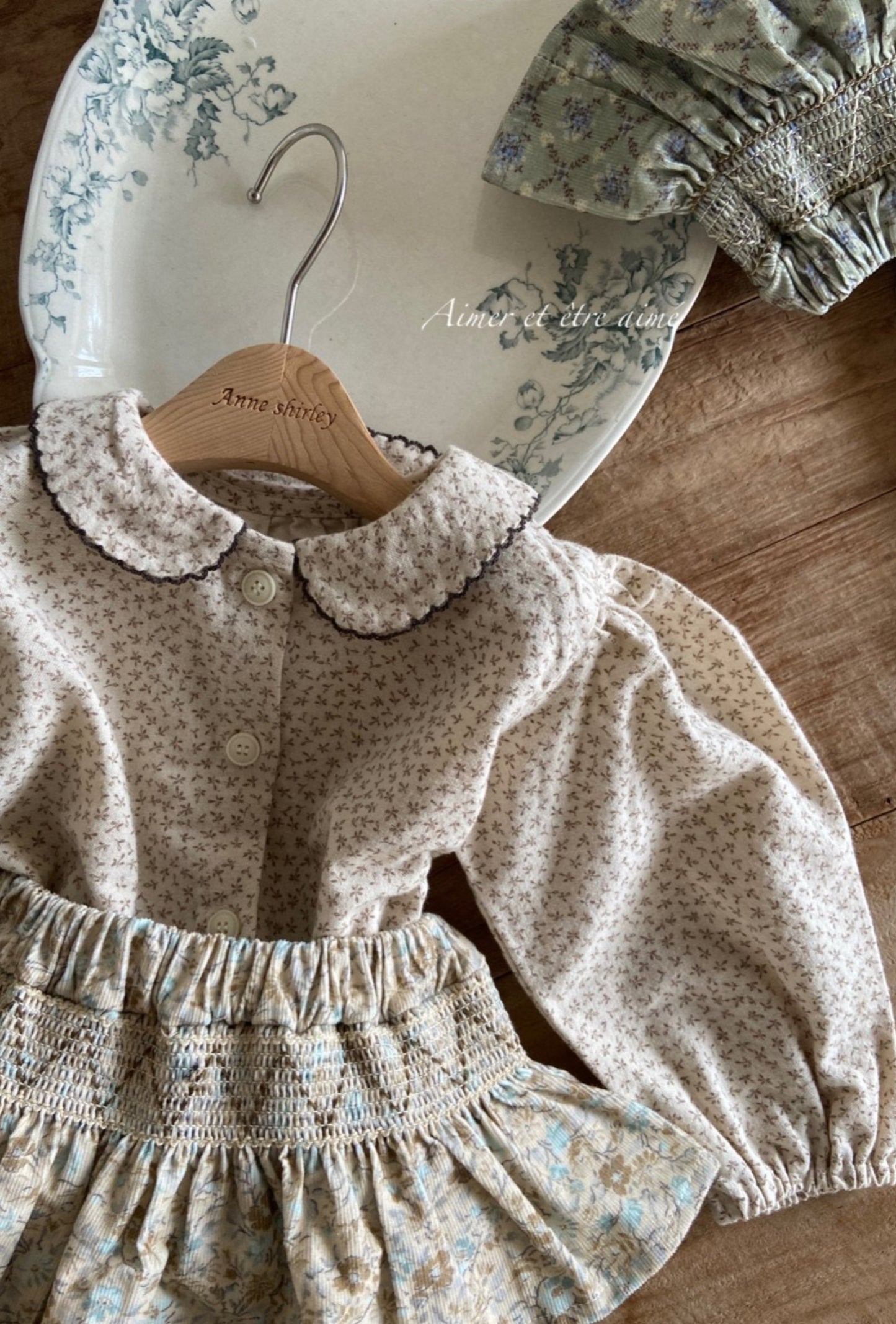 PETER PAN COLLAR MUSLIN BLOUSE - Vintage Blossom