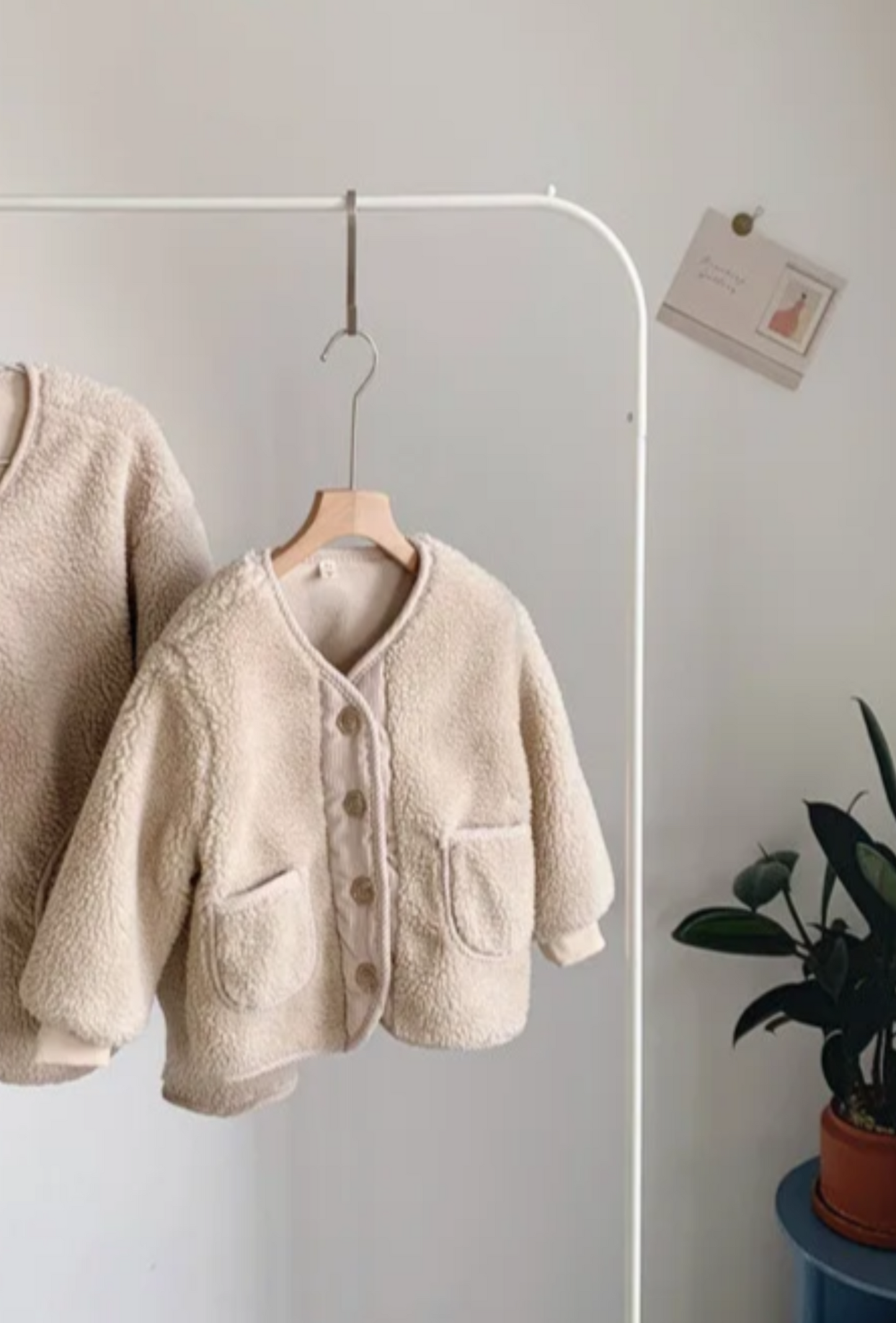PEARL TEDDY JACKET IN CREAM - Vintage Blossom
