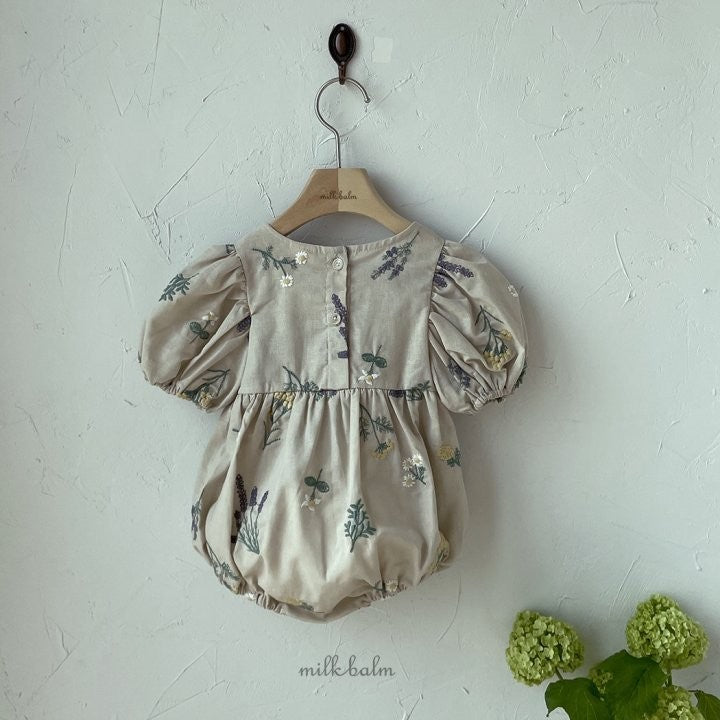 Provance Embroidered Romper - Vintage Blossom