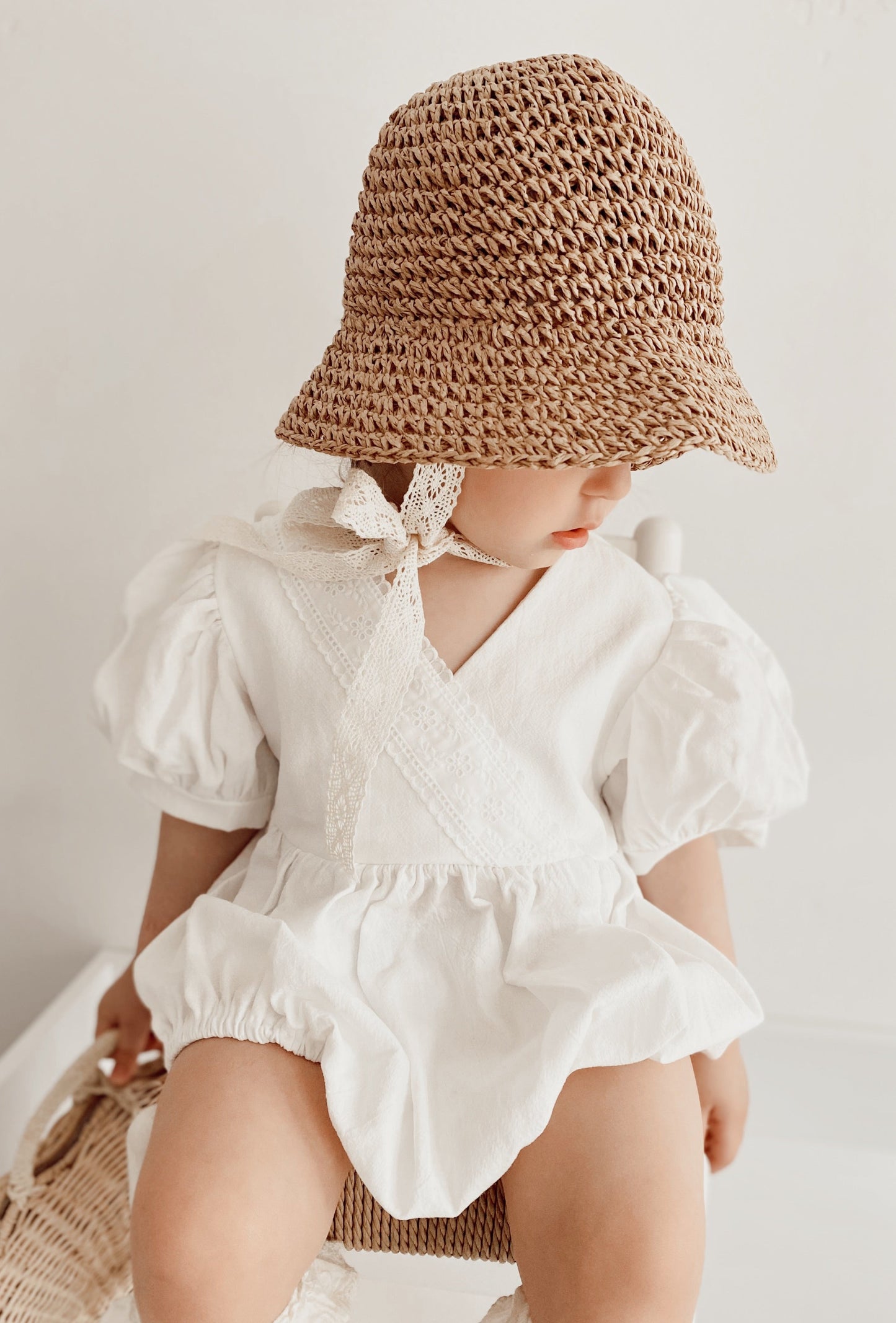 WILLOW LACE TRIM ROMPER - Vintage Blossom