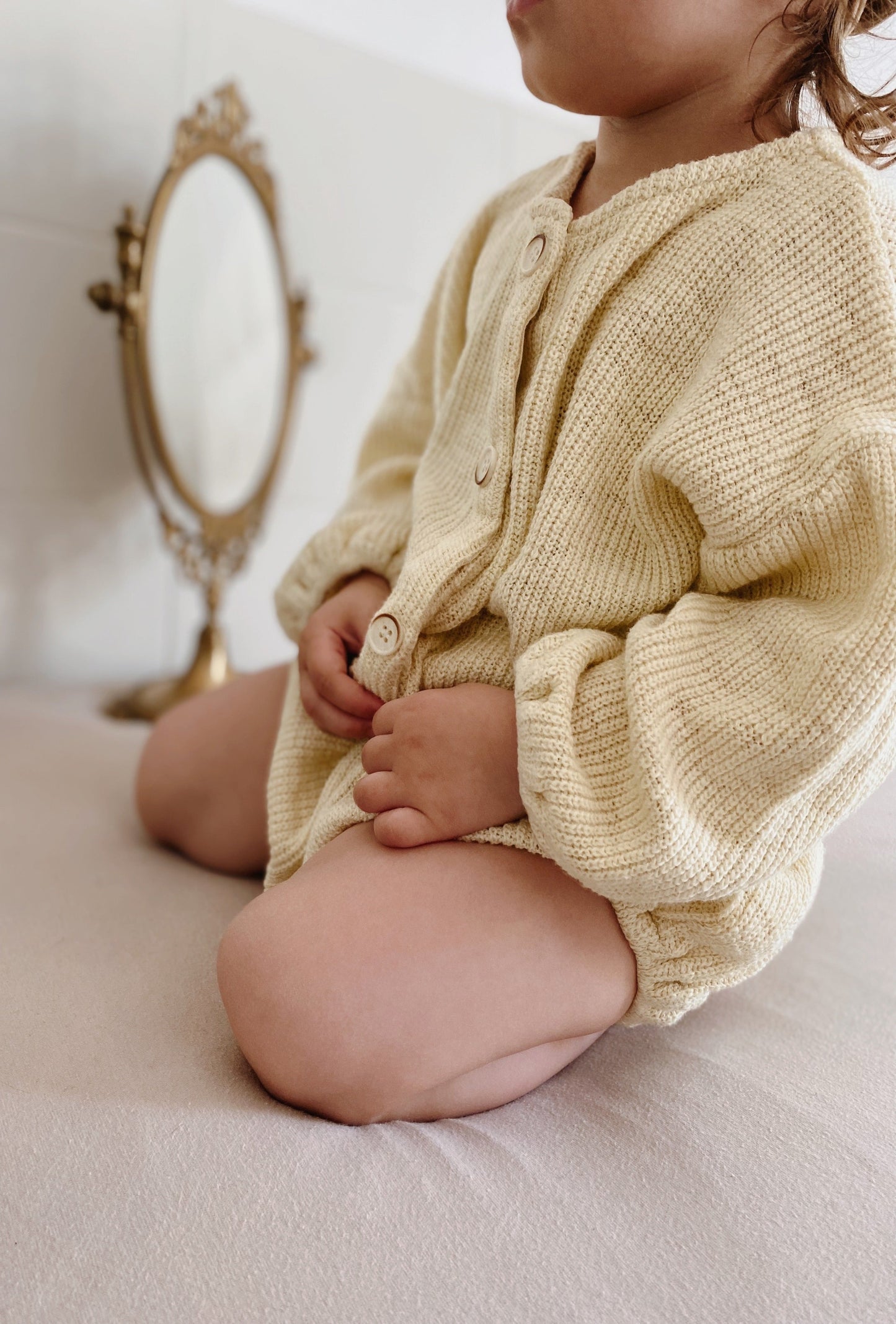 FLORRIE FINE KNIT BLOOMER AND CARDIGAN SET - 3 Colours - Vintage Blossom