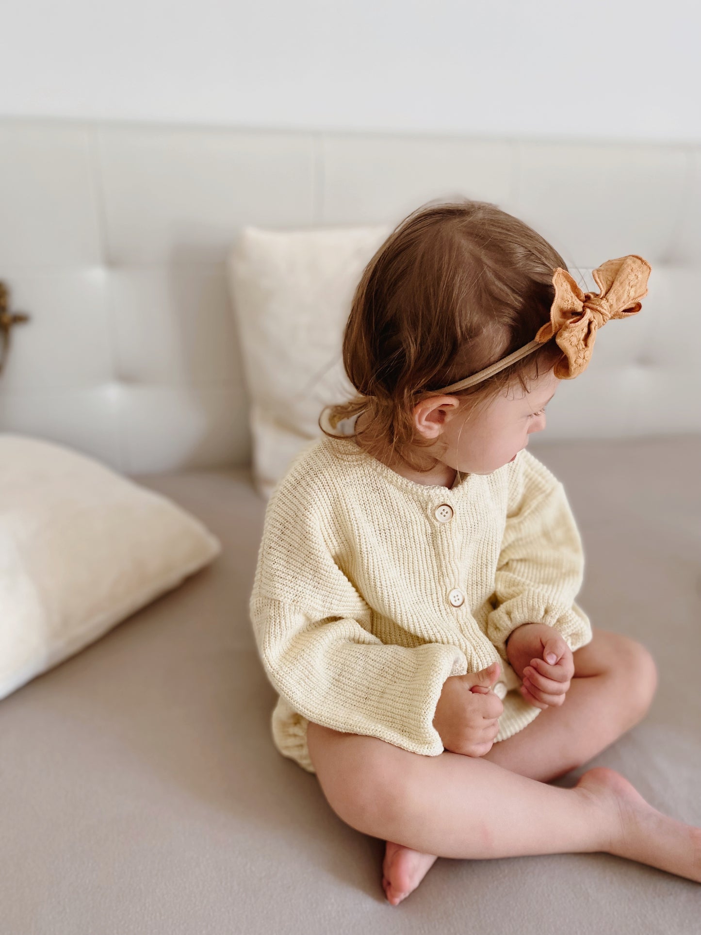 FLORRIE FINE KNIT BLOOMER AND CARDIGAN SET - 3 Colours - Vintage Blossom