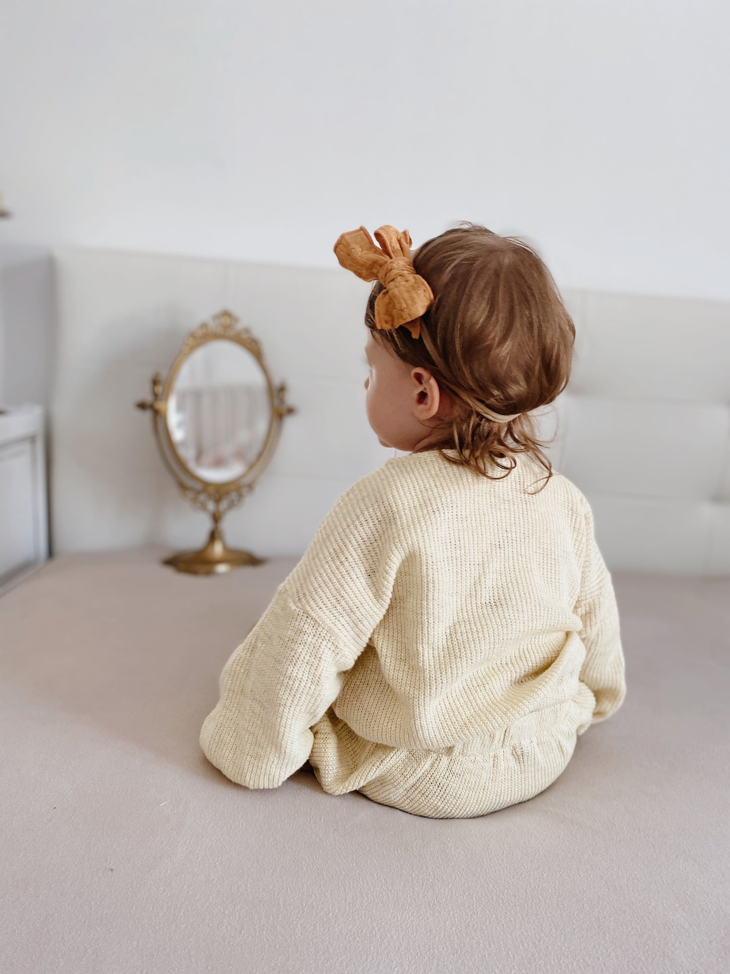 FLORRIE FINE KNIT BLOOMER AND CARDIGAN SET - 3 Colours - Vintage Blossom