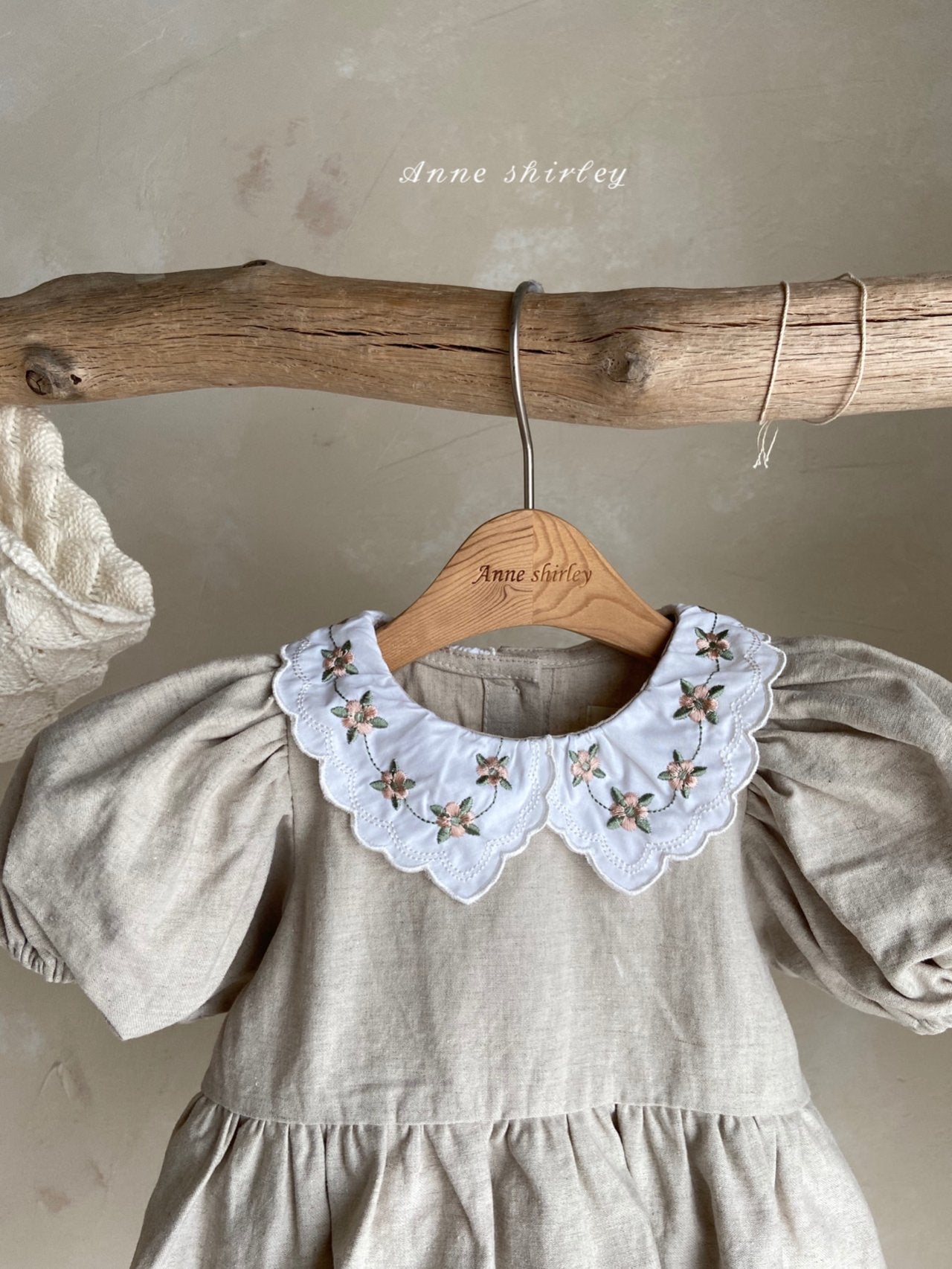NORAH LINEN PETER PAN COLLAR ROMPER - Vintage Blossom