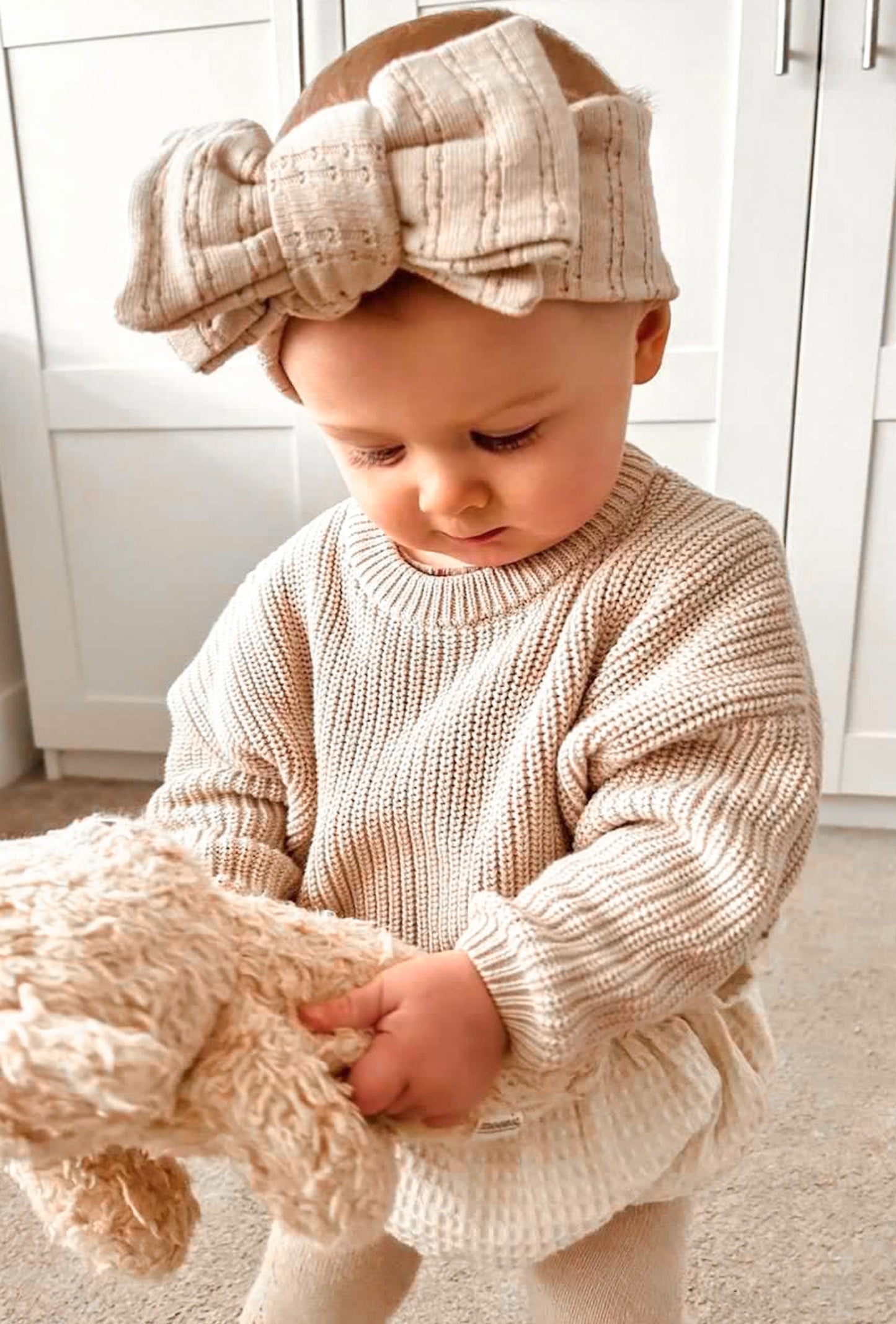 TEDDY KNIT JUMPER IN 2 COLOURS - Vintage Blossom