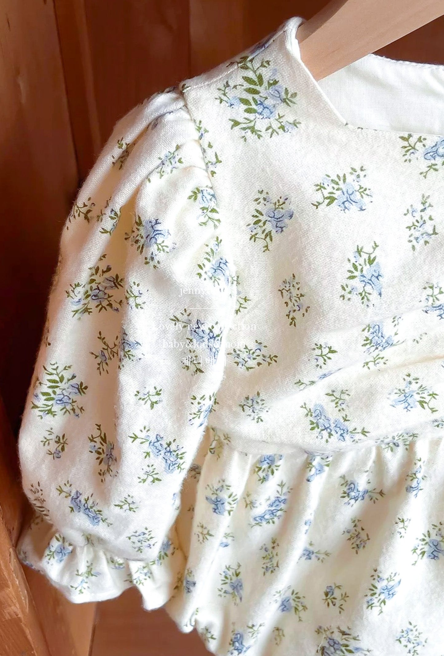 JESSICA BRUSHED COTTON FLORAL ROMPER - Vintage Blossom