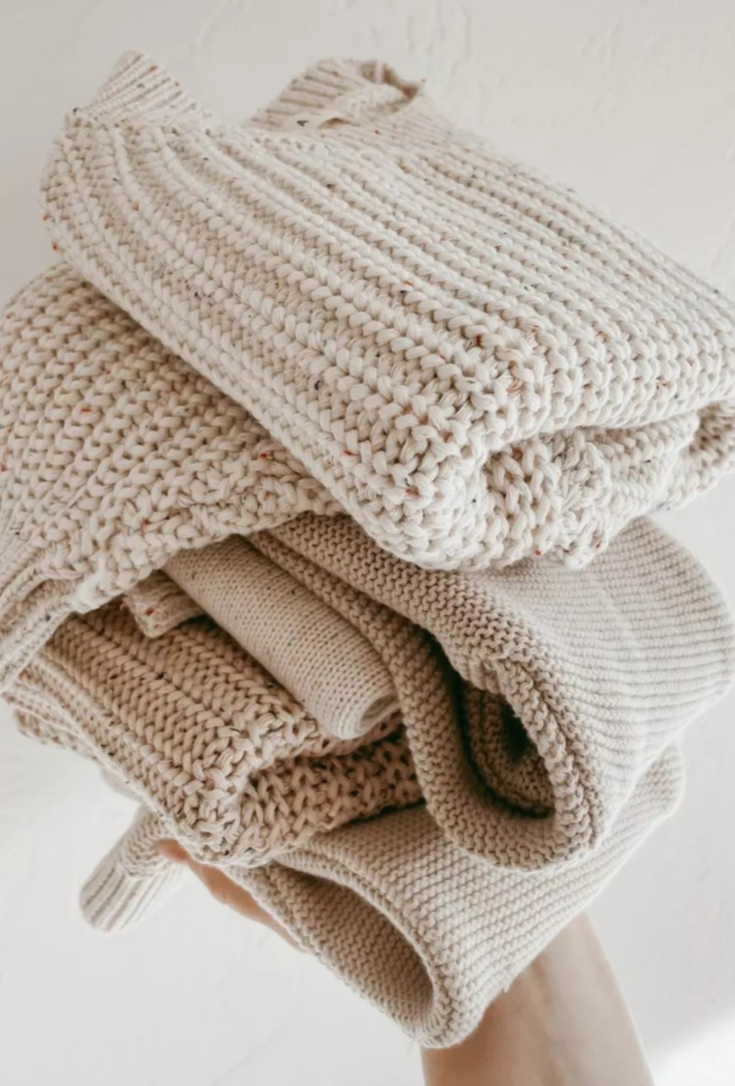 SPECKLED OVERSIZED KNIT JUMPER - Vintage Blossom