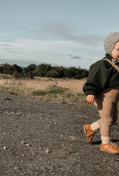 BOTTLE GREEN OVERSIZED KNIT JUMPER - Vintage Blossom