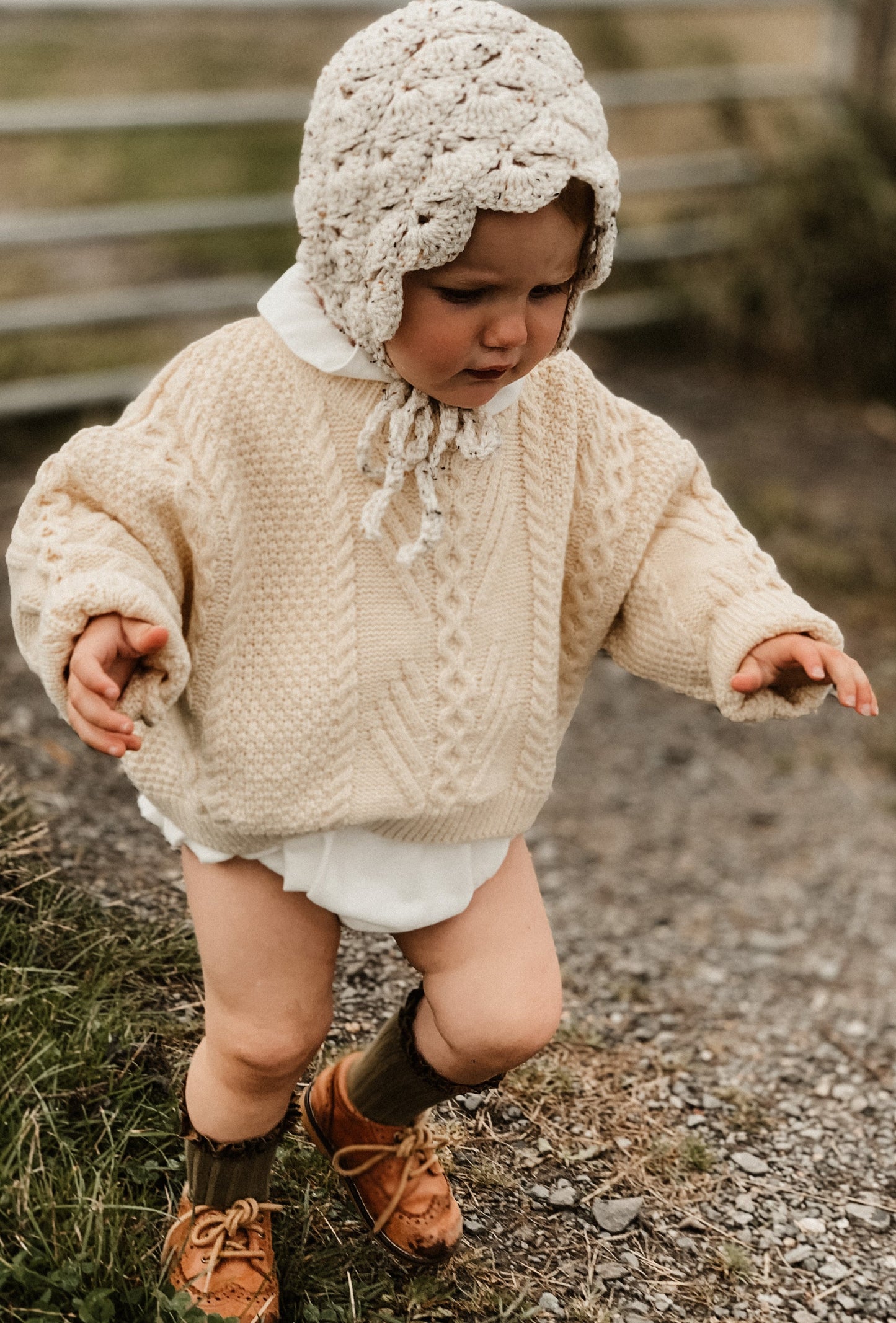 OVERSIZED CHUNKY KNIT JUMPER - Vintage Blossom