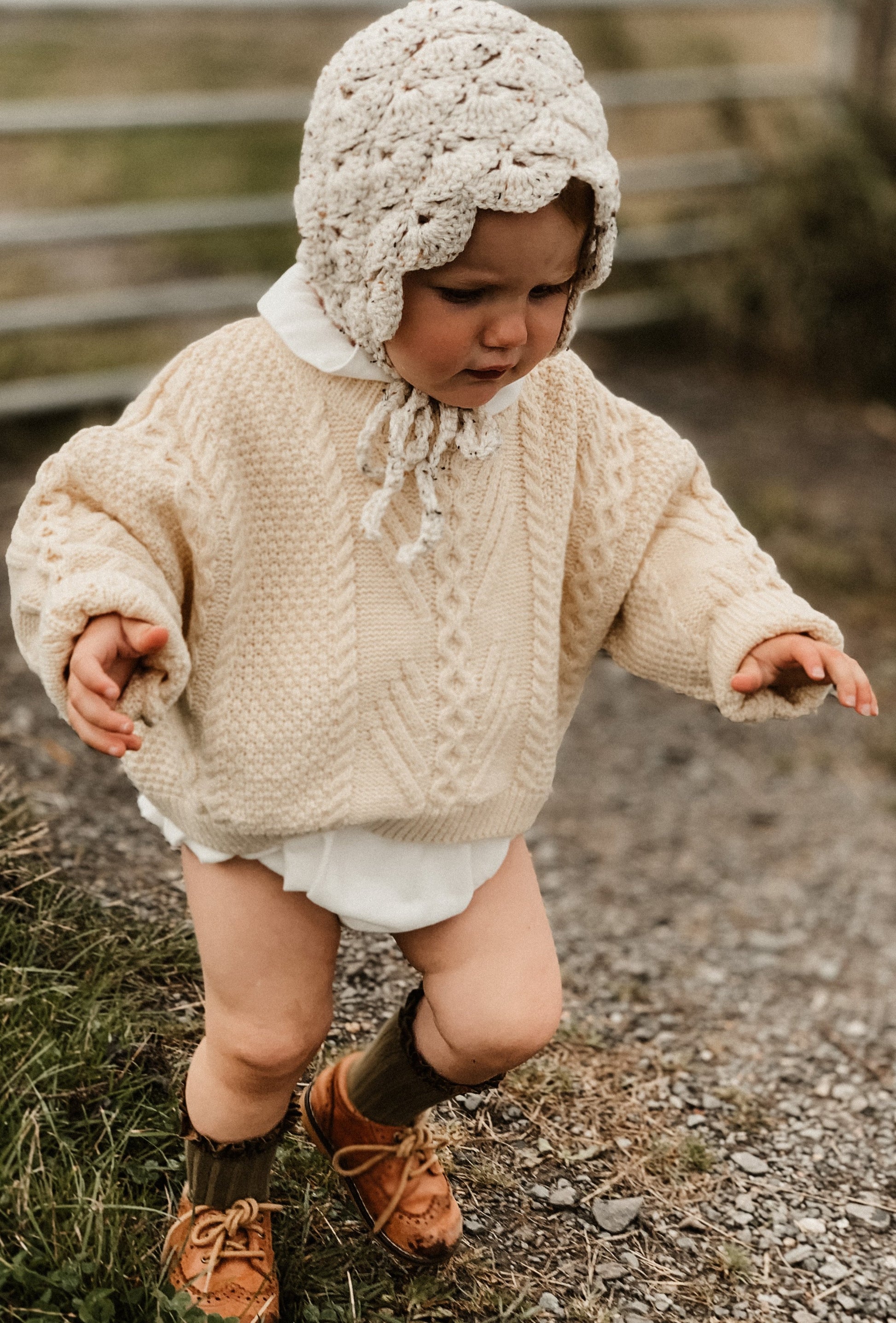 OVERSIZED CHUNKY KNIT JUMPER - Vintage Blossom