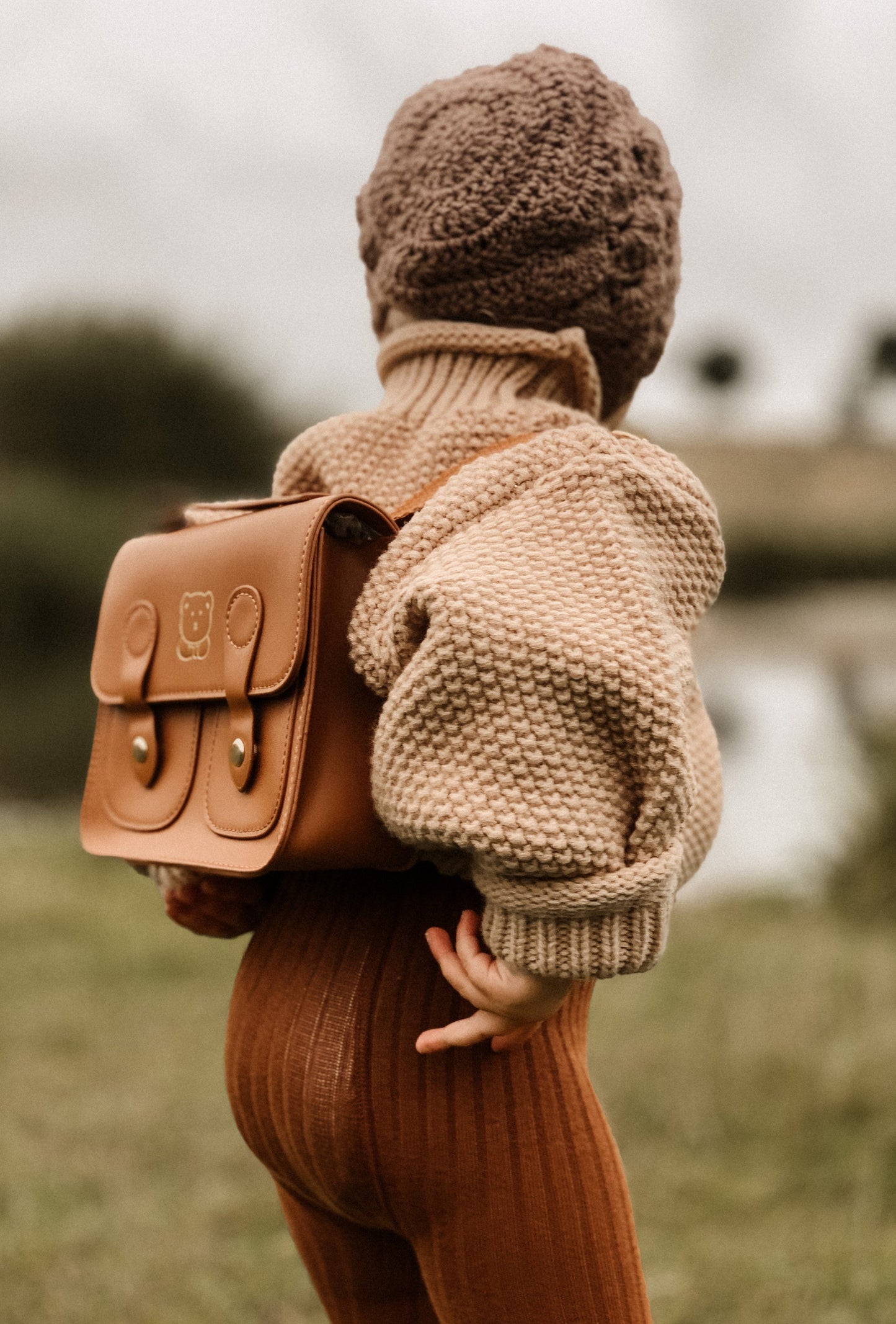 CAMEL OVERSIZED KNIT JUMPER - Vintage Blossom
