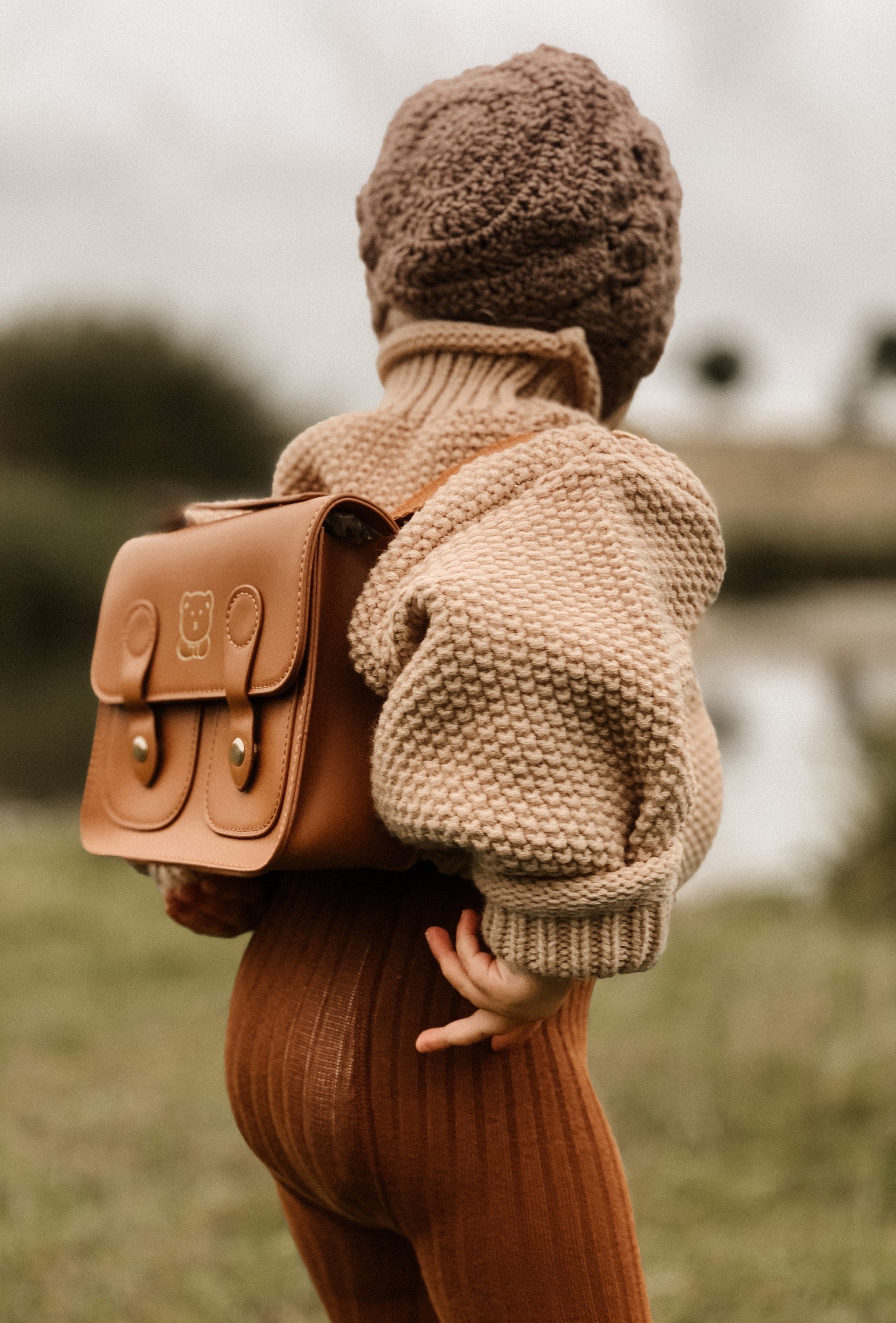 CAMEL OVERSIZED KNIT JUMPER - Vintage Blossom