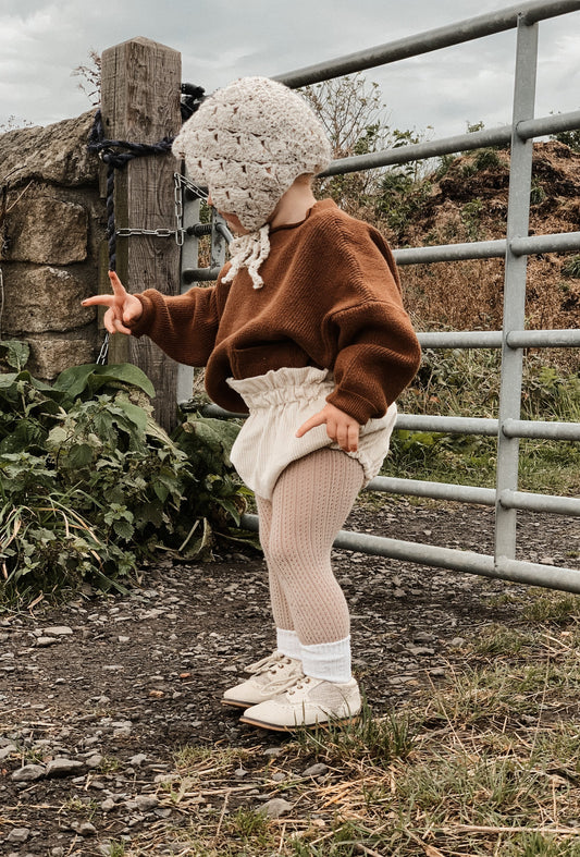 KNIT POCKET JUMPER IN RUSSET - Vintage Blossom
