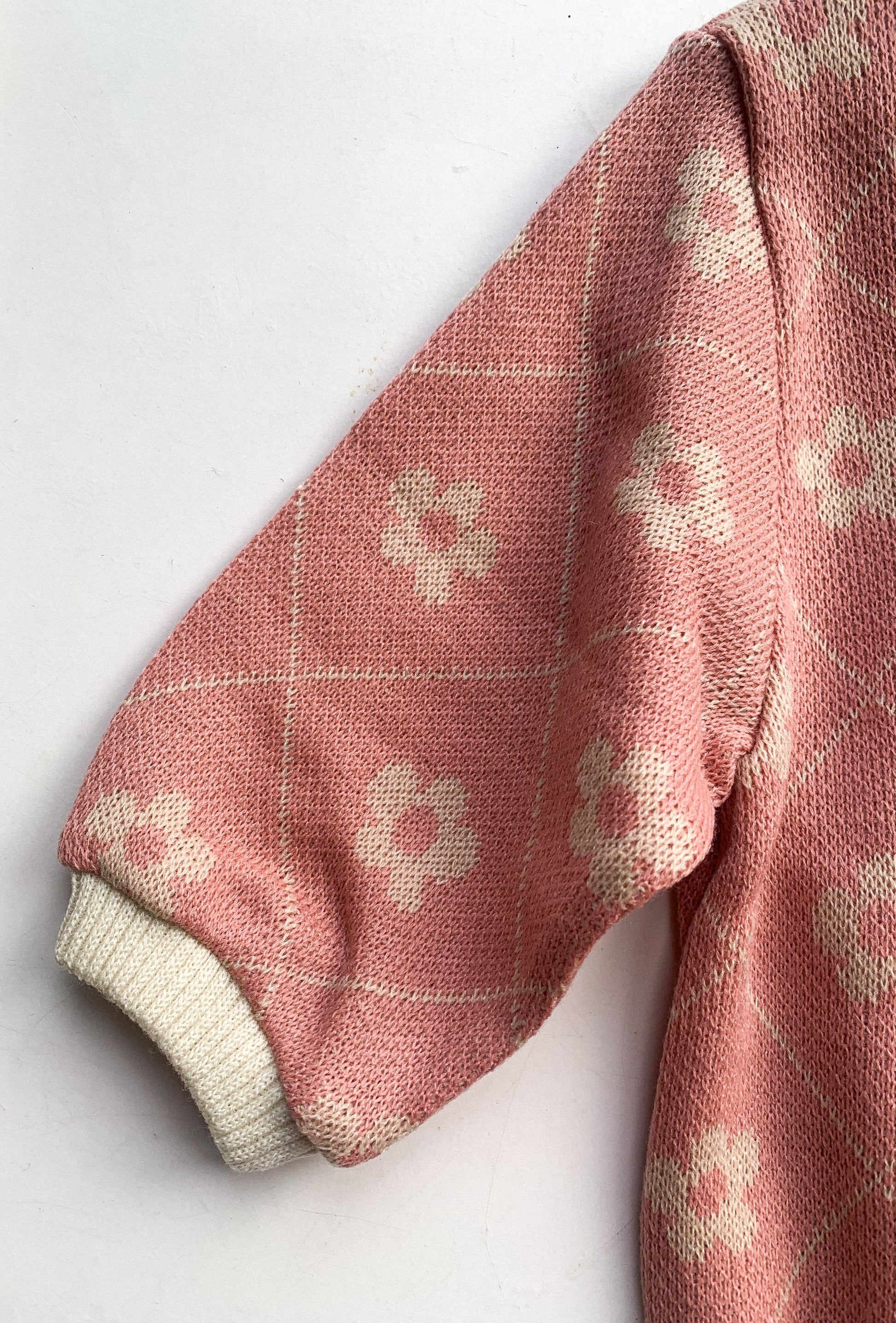 FINE KNIT PRINT ROMPER IN VINTAGE ROSE - Vintage Blossom
