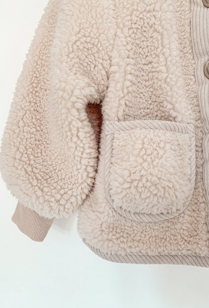 PEARL TEDDY JACKET IN CREAM - Vintage Blossom