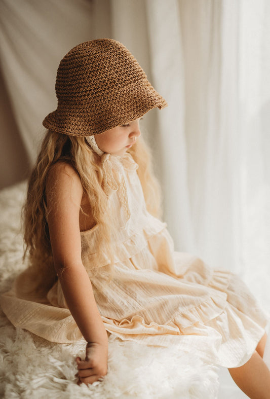 ALICE TIERED MIDI / MAXI SUMMER DRESS IN CREAM - Vintage Blossom