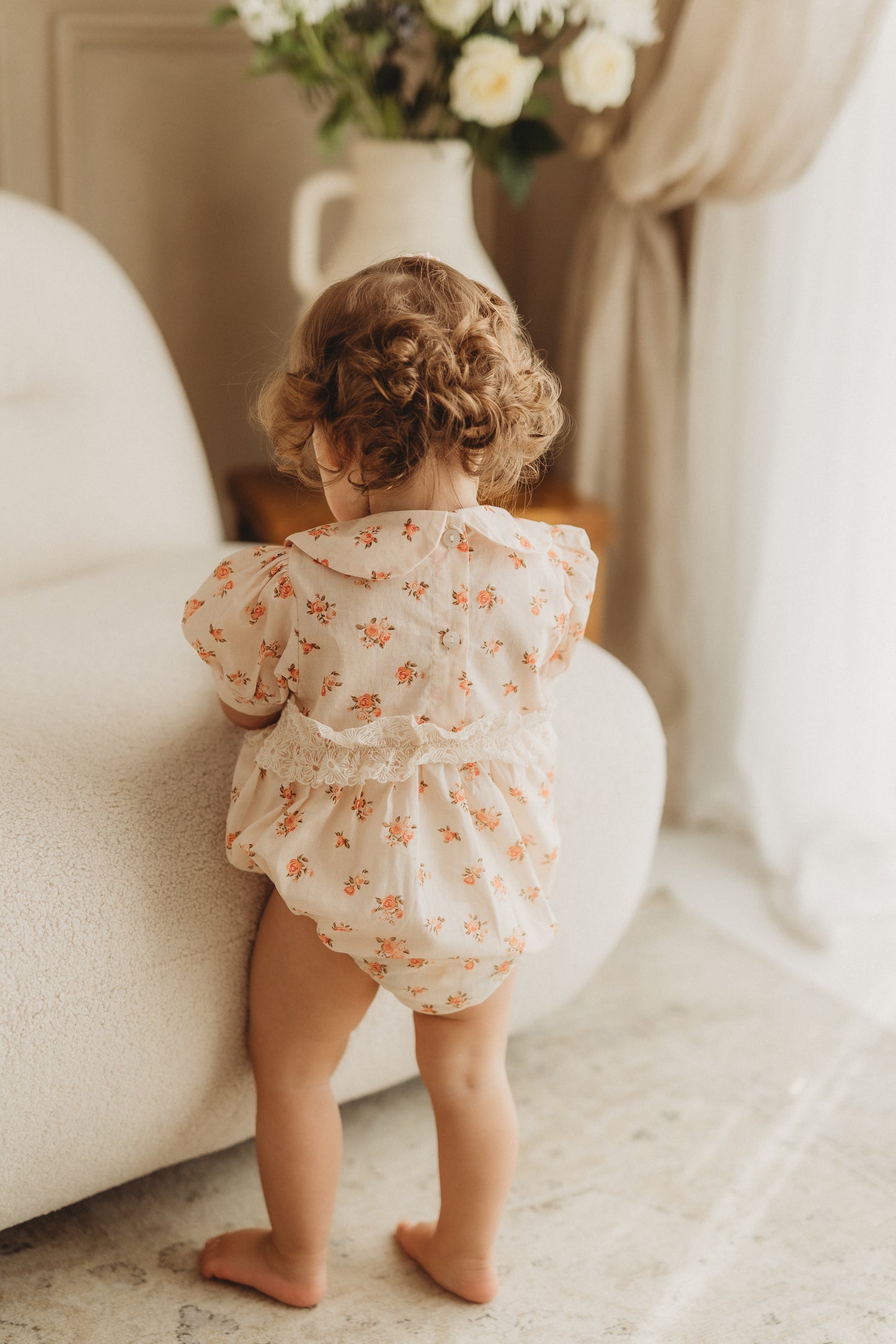 VINTAGE FLORAL ROMPER