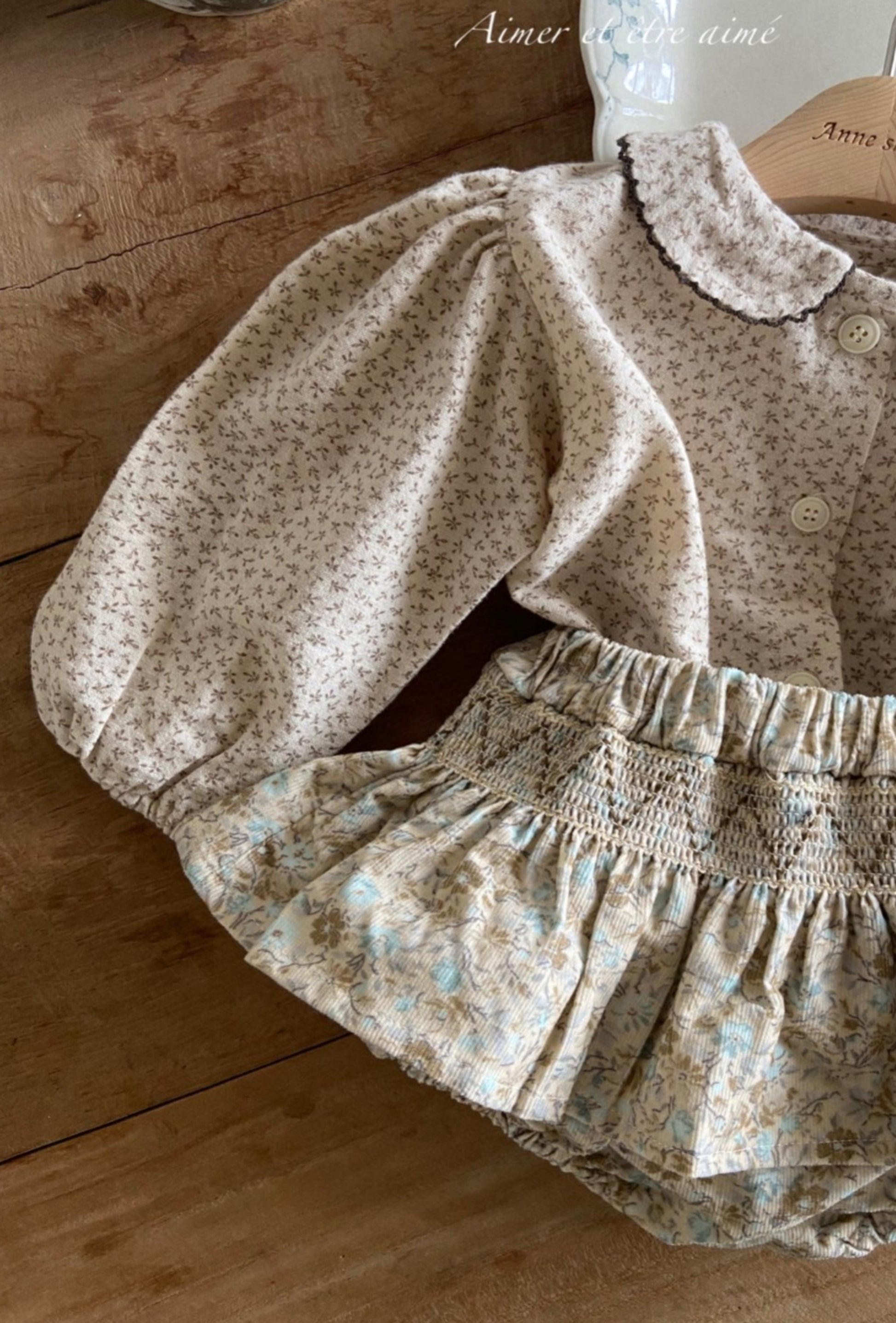 VINTAGE FLORAL PRINT SKIRT BLOOMERS - Vintage Blossom