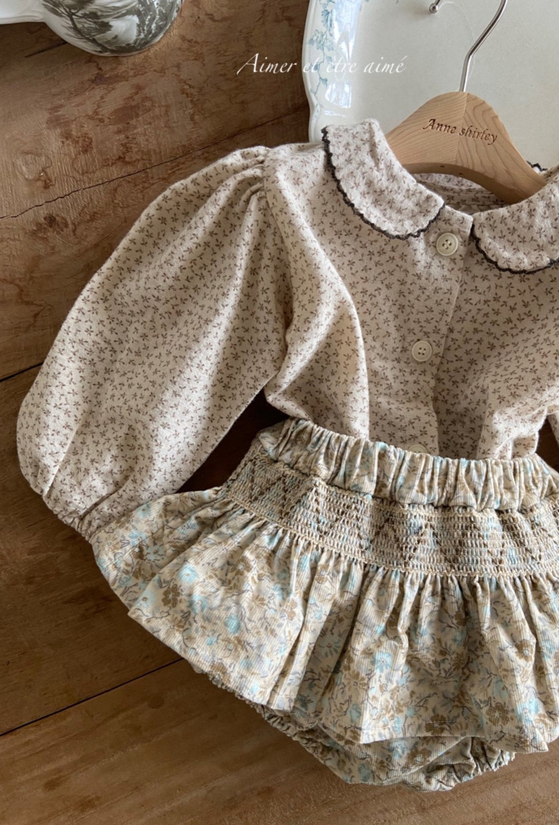 VINTAGE FLORAL PRINT SKIRT BLOOMERS - Vintage Blossom