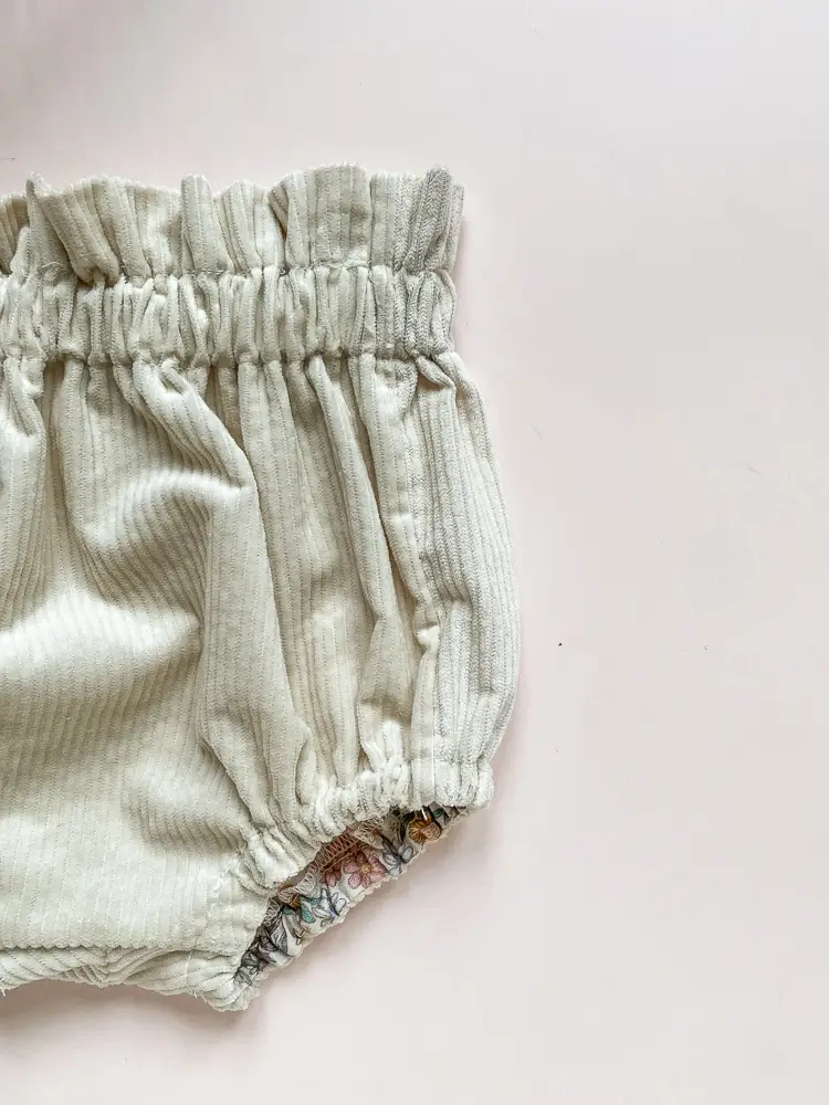 CREAM CORDUROY BLOOMERS - Vintage Blossom