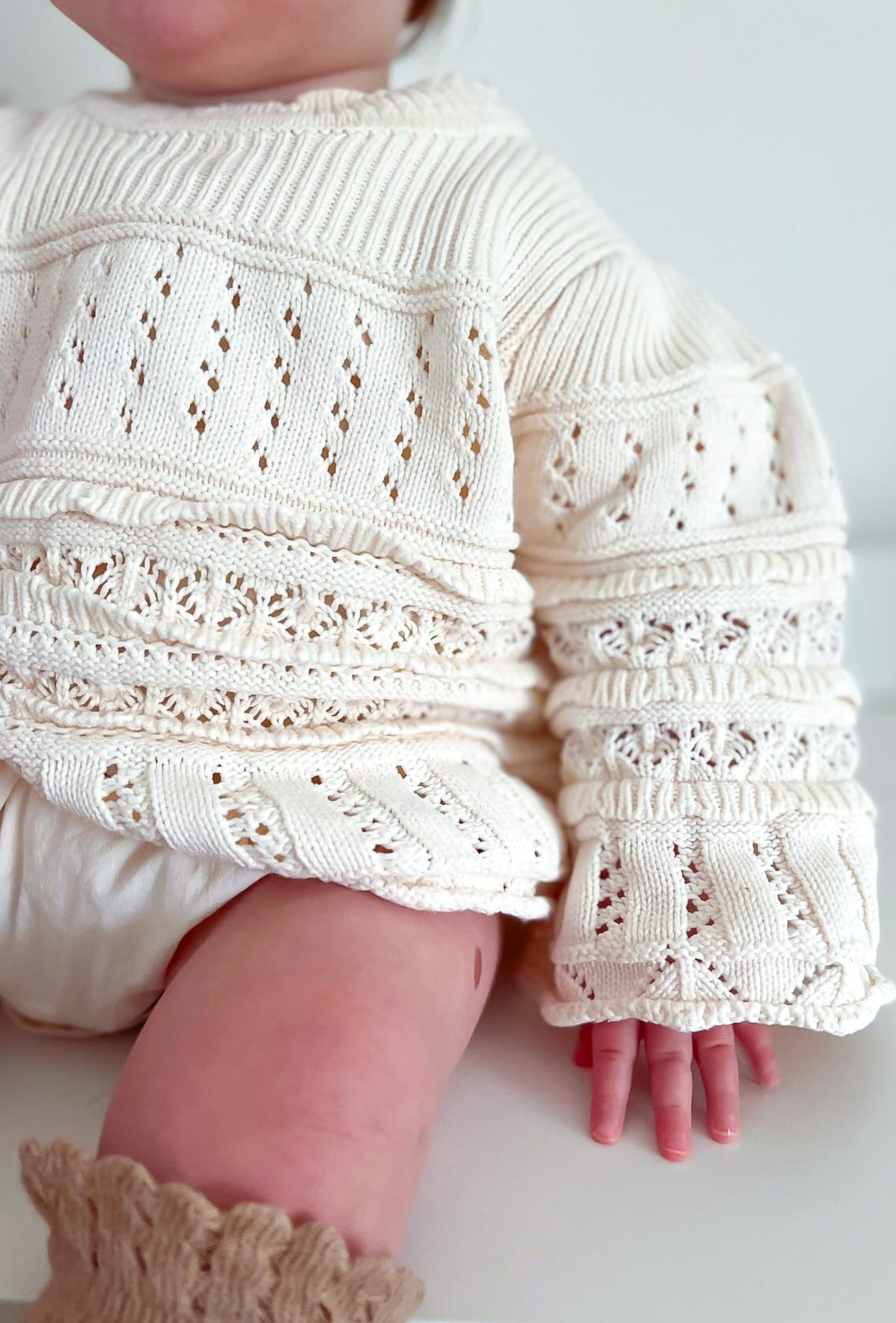 FLORENCE TIERED RUFFLE KNIT JUMPER - Vintage Blossom