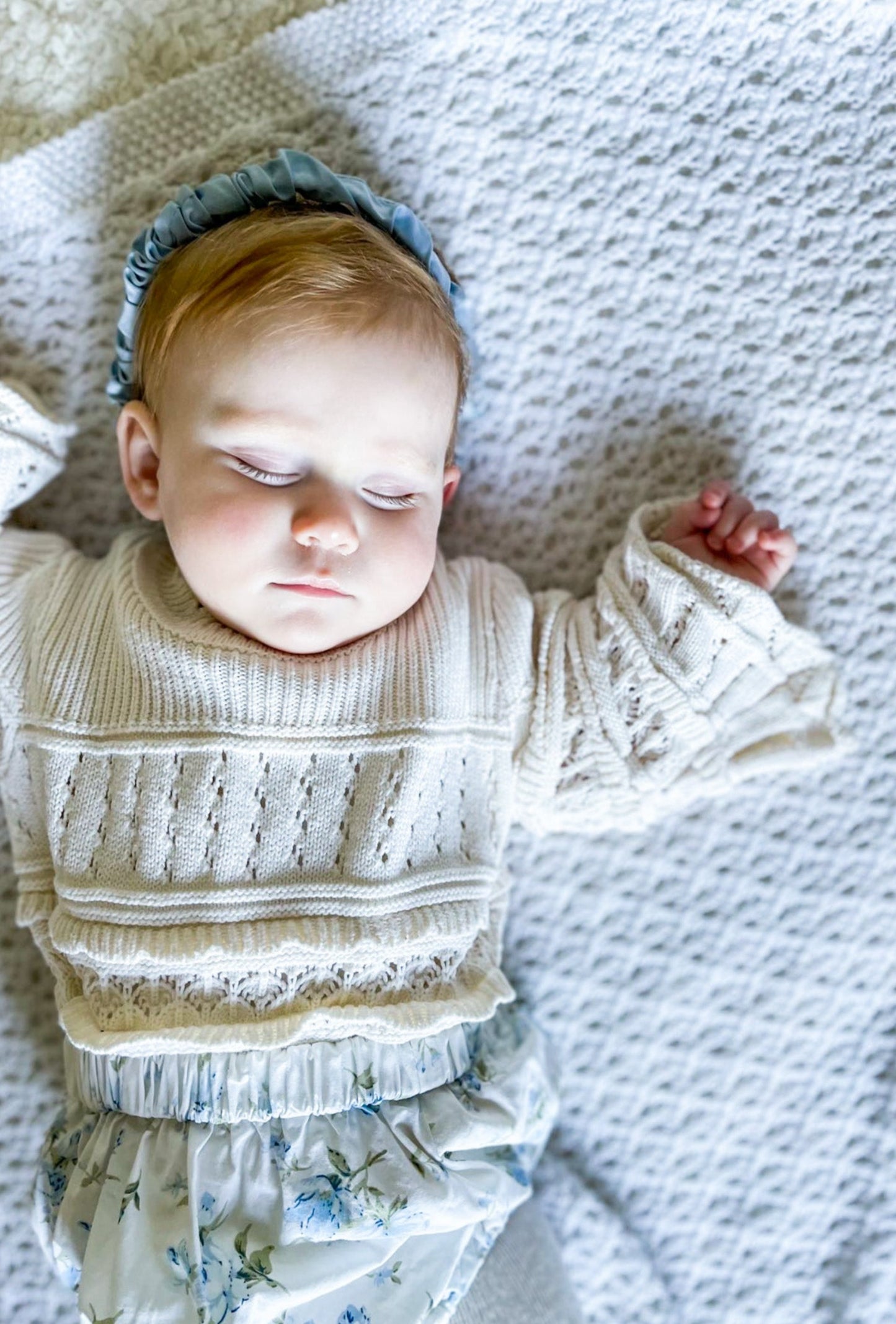FLORENCE TIERED RUFFLE KNIT JUMPER - Vintage Blossom