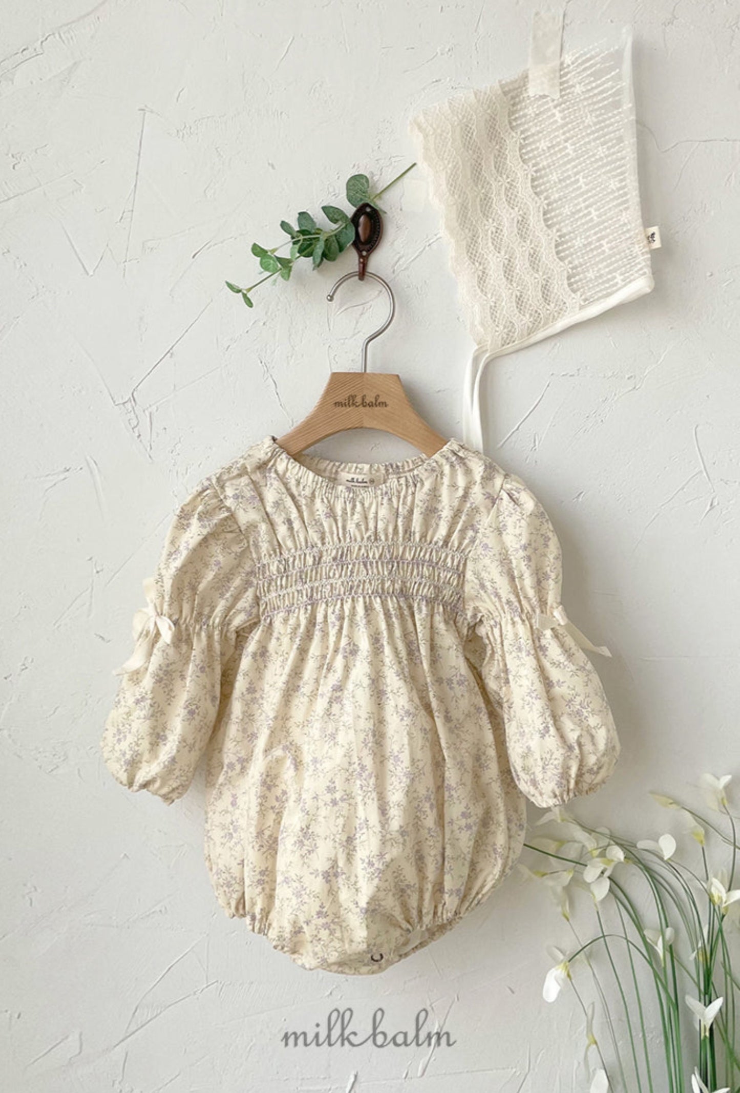 BELLA SMOCKING ROMPER - Vintage Blossom