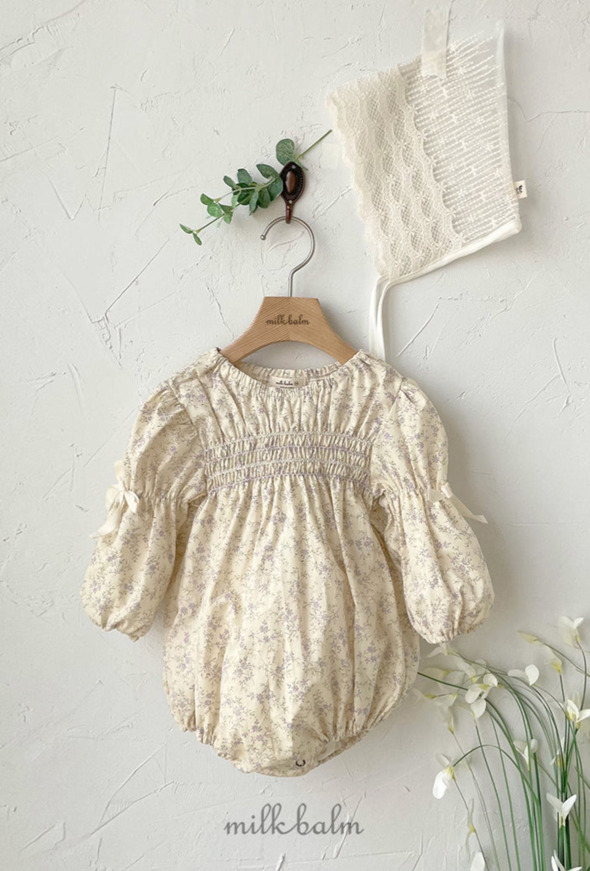 BELLA SMOCKING ROMPER - Vintage Blossom