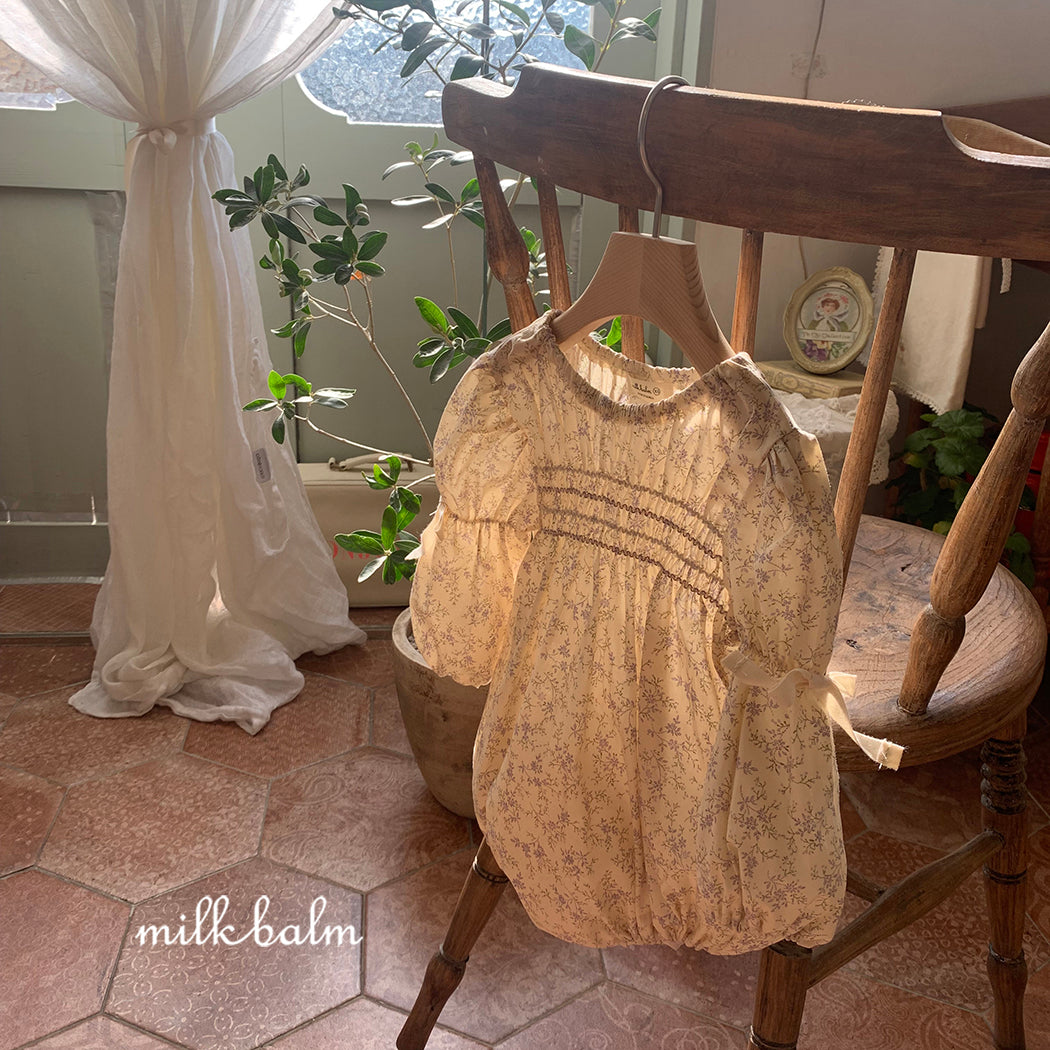BELLA SMOCKING ROMPER - Vintage Blossom