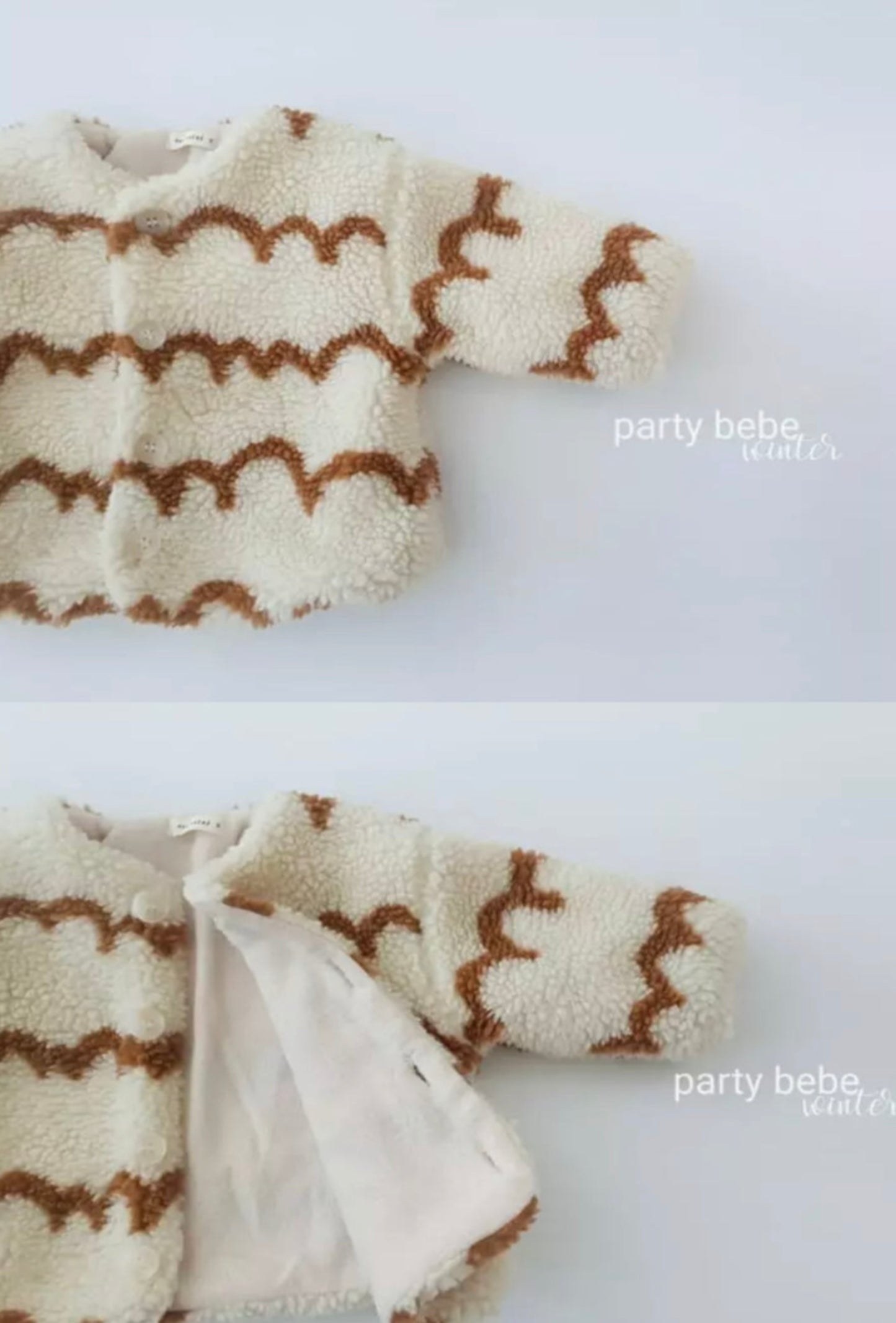 BESSIE WAVE TEDDY JACKET - Vintage Blossom