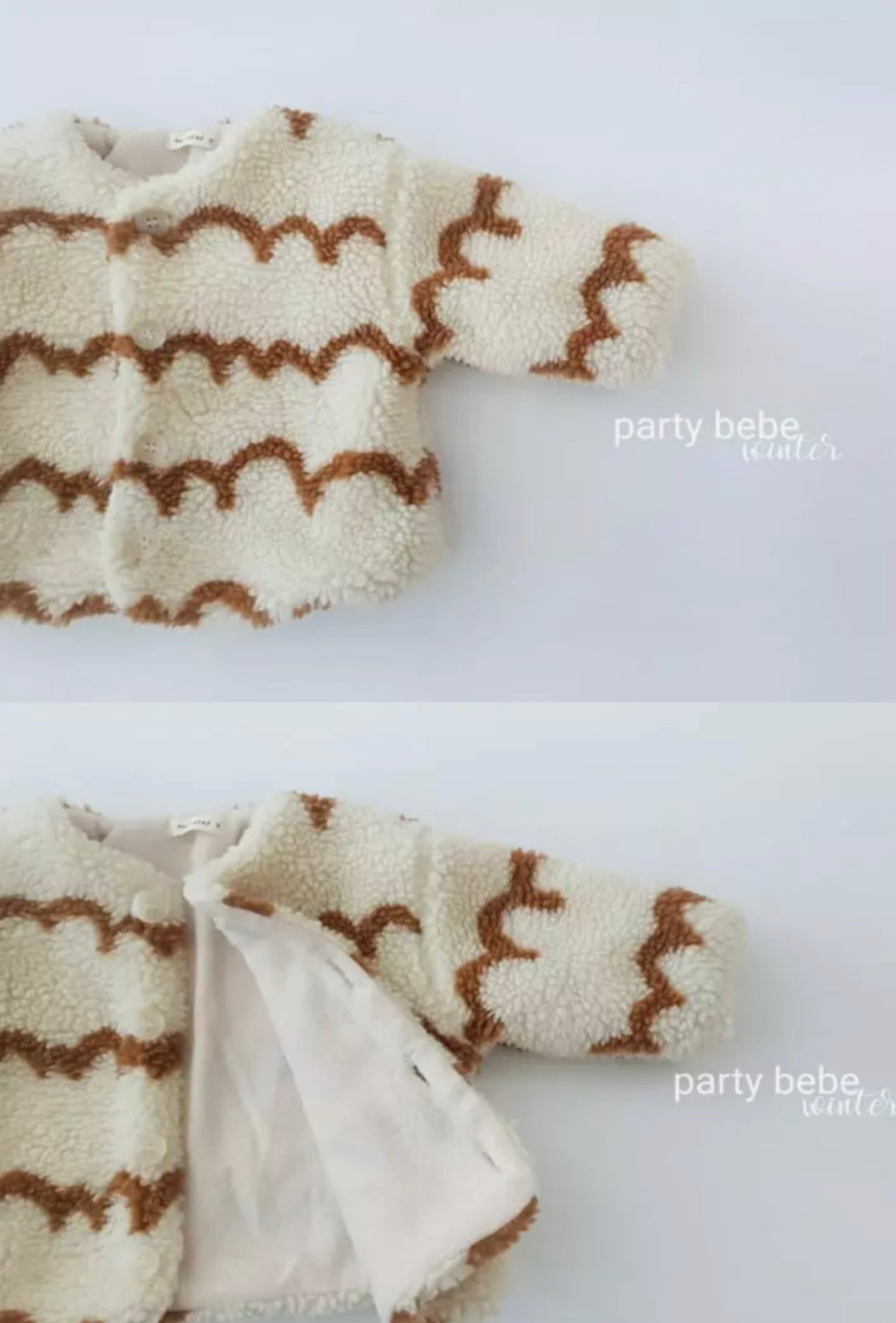 BESSIE WAVE TEDDY JACKET - Vintage Blossom