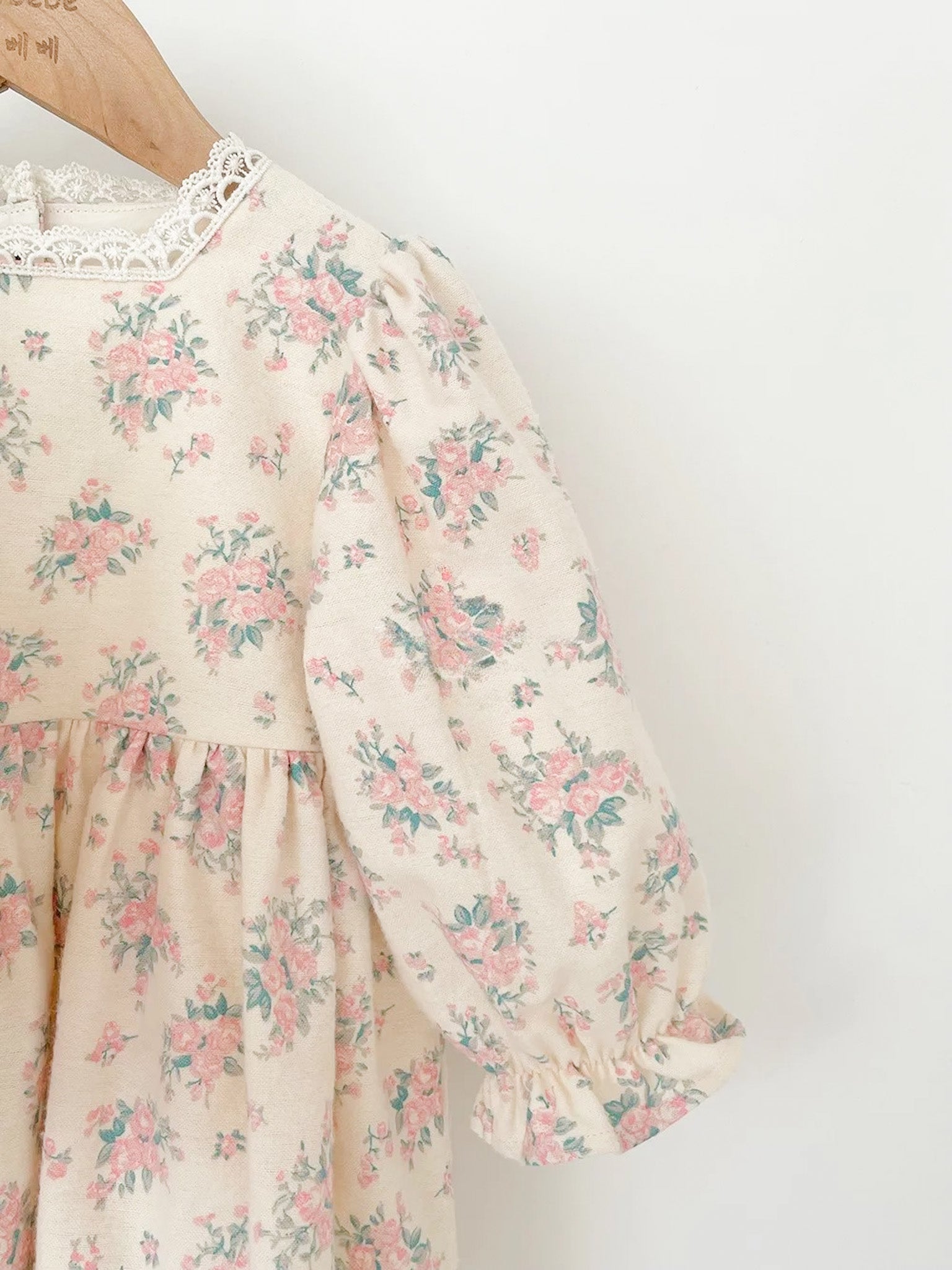 JULIET BRUSHED COTTON FLORAL SIBLING DRESS ONE-PIECE - Vintage Blossom