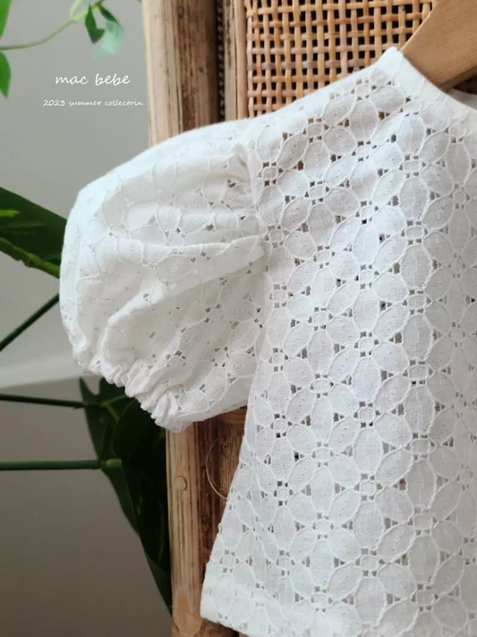 BRODERIE CARDIGAN SET