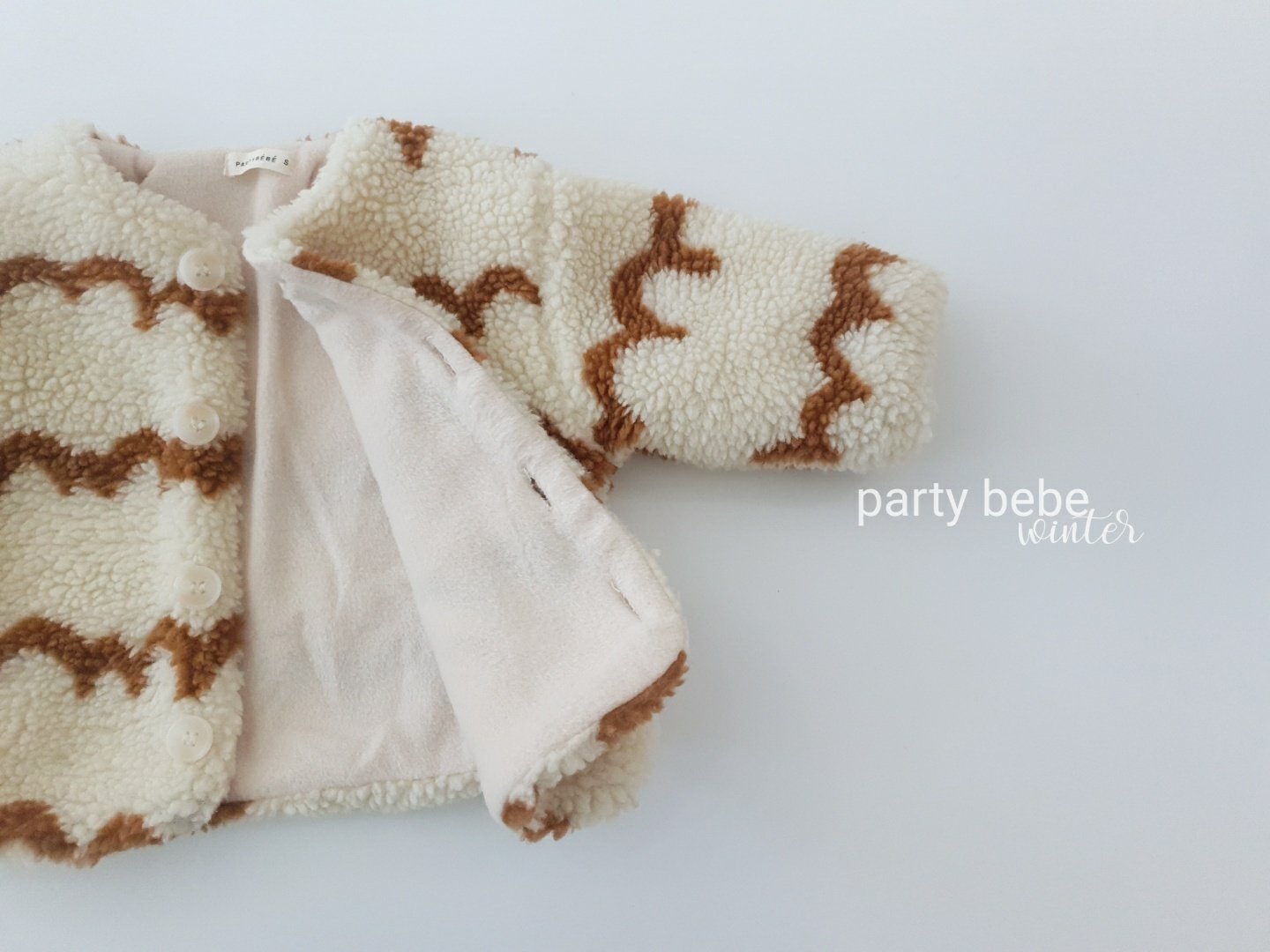 BESSIE WAVE TEDDY JACKET - Vintage Blossom